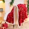 Christmas Throw Blanket, Christmas Decorations Blankets and Throws, Fuzzy Cozy Soft Warm Fleece Sherpa Winter Holiday Blanket for Bed Couch Sofa Reindeer Snowflakes